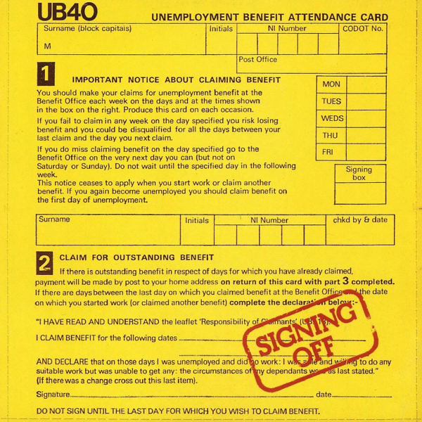 UB40 Signing Off Labour of Love Band